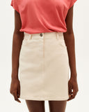 THINKING MU Ivory Marsha skirt women