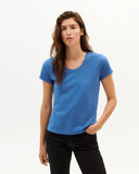 THINKING MU Regina Hemp T-shirt heritage blue women