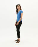 THINKING MU Regina Hemp T-shirt heritage blue women